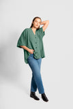 Knit Poncho - Forest Green