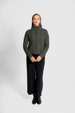 Chevron Cable Pullover - Forest