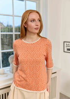 Floss Floral Crew - Sunny Orange