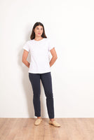 Long Slim Pants - White