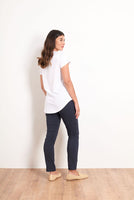 Long Slim Pants - White