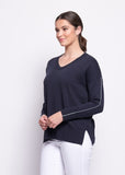 Born Leader Sweater - Midnight/Duck Egg