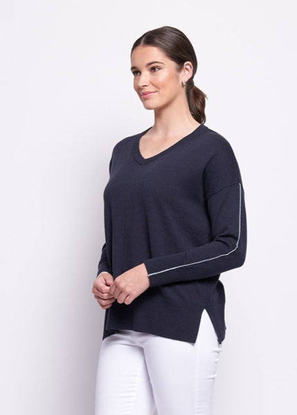 Born Leader Sweater - Midnight/Duck Egg