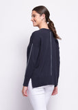 Born Leader Sweater - Midnight/Duck Egg
