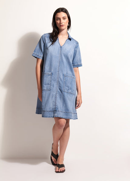 Jean-Ious Dress - Blue Wash