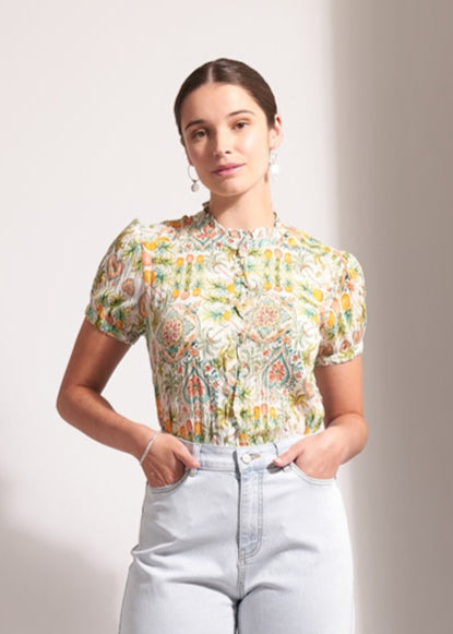 Ultimate Crush Cap Sleeve Shirt -Tutti Frutti