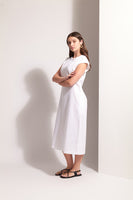 Cut of Your Rib Dress - White