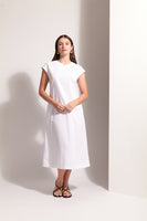Cut of Your Rib Dress - White