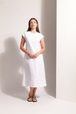 Cut of Your Rib Dress - White