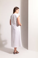 Cut of Your Rib Dress - White