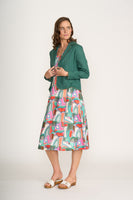 Festival Linen Jacket - Thyme