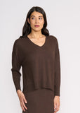 Set Play V Sweater - Cocoa