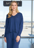Set Play V Sweater - Indigo