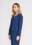 Set Play V Sweater - Indigo