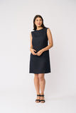 Braidy Bunch Dress - True Navy