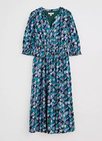 Fawn Dress - Crocus Collage Watson Green