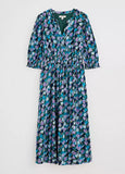 Fawn Dress - Crocus Collage Watson Green