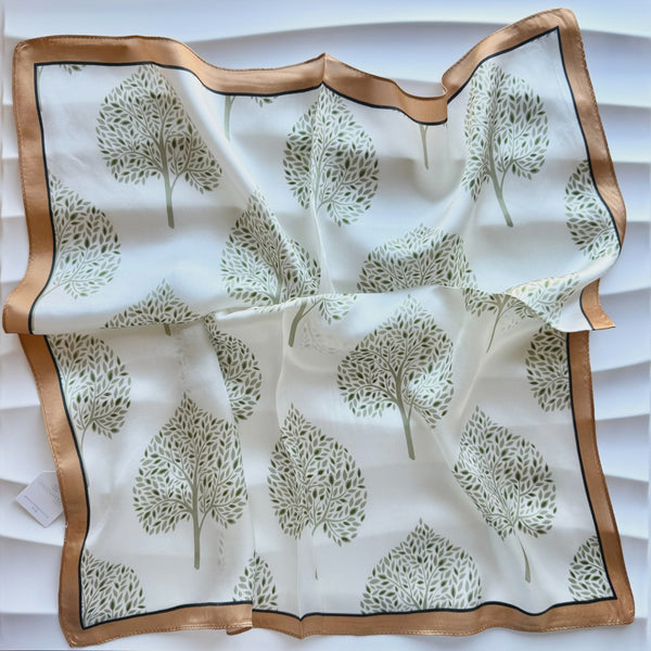 Fern Silk Neck Scarf