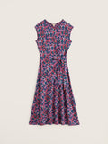 Fettling Dress - Summer Fronds Purple Kale