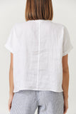 Boxy Collared Blouse - White