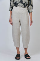 Linen Taper Pants - Sand