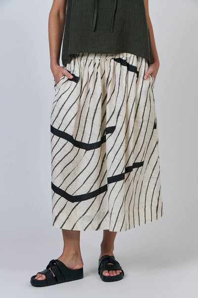 Shirred Waist Skirt - Isobars
