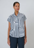 Cap Sleeve Blouse - Maze