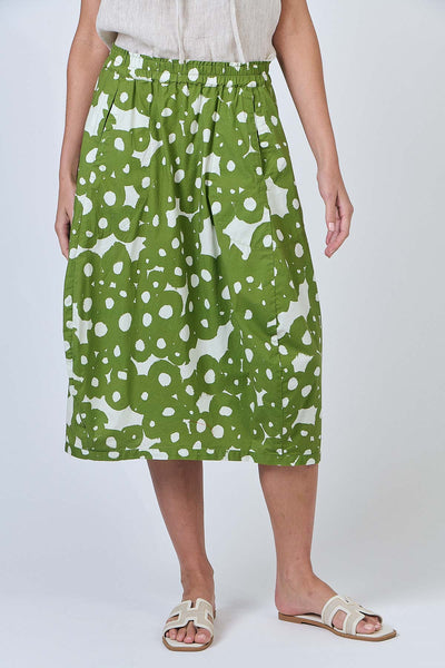 Linen Skirt - Moss Barnacles