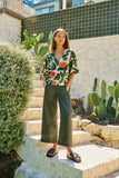V Neck Linen Blouse - Tuileries