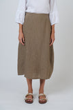Midi Linen Skirt - Agate