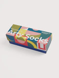 Gift Box of 7 Women's Arty Socks - Plain Palette Mix