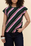 Retro Striped Top - Green