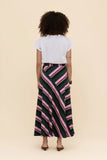 Retro Stripe Skirt - Green