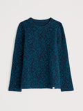 Gwennol Top - Drawn Seabed Dark Eden