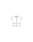 Haiku Yak Blend Button Front Vest - Soft Blue