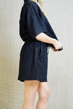 Eve Linen Shorts - Black