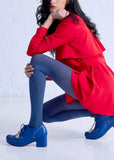 Haptic Organic Cotton Tights - Blue
