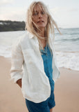 Hazel Branch Shirt - Chalk