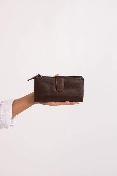 Leather Wallet - Brown