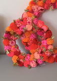 Pinks Pom Pom Wreath - 30 cm