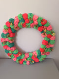 Watermelon Pom Pom Wreath - 50 cm