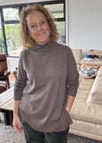 Turtle Neck Tunic - Mocha