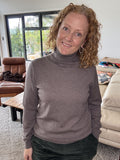 Rosie Essential Roll Neck Pullover - Mocha