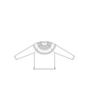 Josephine Merino/Cotton Yoke Crew - Cold Green
