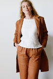 Jenna Linen Jacket - Tan