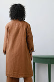 Jenna Linen Jacket - Tan