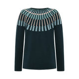 Josephine Merino/Cotton Yoke Crew - Cold Green