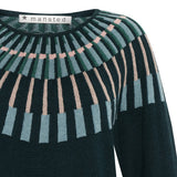 Josephine Merino/Cotton Yoke Crew - Cold Green