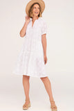 Keely Dress - White Embroidery
