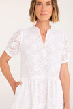 Keely Dress - White Embroidery